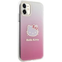 Hello Kitty IML Gradient Electrop Kitty Head dėklas telefonui iPhone 11 / XR - rožinis