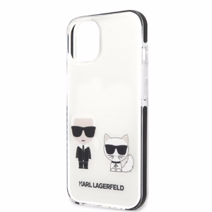 Karl Lagerfeld KLHCP13STPEKCW Dėklas telefonui iPhone 13 mini 5.4" - baltas (m)