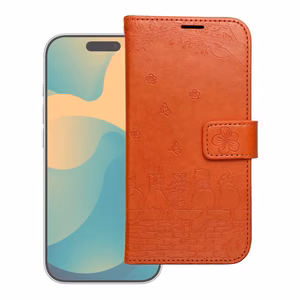MEZZO Book Dėklas IPHONE 17 PRO katės rudas