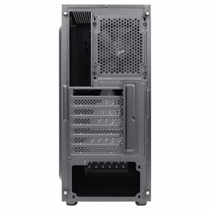 Aerocool DELTABKV1 ATX kompiuterio korpusas su RGB priekiu, pilnu šoninio lango ir 12 cm ventiliatoriumi, juodas