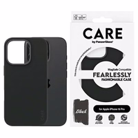 CARE by PanzerGlass madingas dėklas telefonui iPhone 16 Pro 6.3" juodas Magnetinis 1378