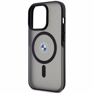 BMW IML Signature magnetinis dėklas telefonui iPhone 15 Pro - juodas