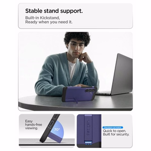 Spigen Tough Armor Mag MagSafe dėklas Samsung Galaxy S26 - violetinis