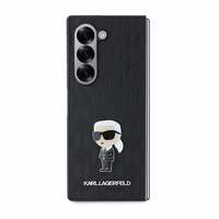 Karl Lagerfeld Saffiano Ikonik Pin dėklas Samsung Galaxy Z Fold 6 - Juodas