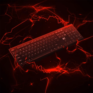 NanoRS belaidė klaviatūra ir pelė su ergonomišku dizainu RS580