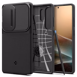 Spigen Optik Armor dėklas telefonui Samsung Galaxy S25 Ultra - juodas