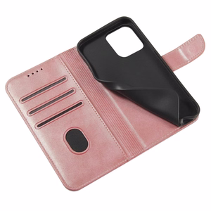 Magnetinis dėklas su atvartu Samsung Galaxy S25 - rožinis