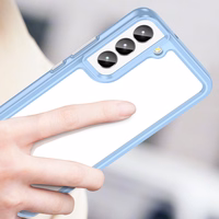 Outer Space dėklas telefonui Samsung Galaxy S23 su lanksčiu rėmeliu mėlynas