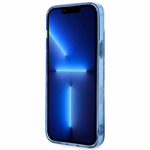 Guess GUHCP14MHGPLHB iPhone 14 Plus 6.7 "mėlynas/mėlynas kietas dėklas Porcelain Collection
