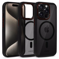 Liavec Hybrid MagSafe dėklas telefonui iPhone 15 Pro Max pilkas