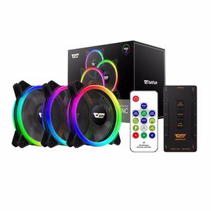Набор вентиляторов для компьютера ARGB Darkflash DR12 Pro 3in1 120x120 (черный)