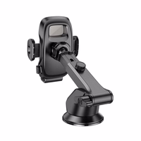 HOCO automobilinis laikiklis priekinio stiklo / centrinės konsolės H15 tamsios nakties juodas