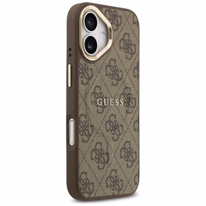 GUESS dėklas IPHONE 17 suderinamas su MagSafe GUHMP17SP4MSEGCW (PU 4G su klasikiniu) rudas