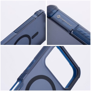 Case for iPhone 16 Pro Forcell F-Protect BumperX Premium compatible with MagSafe navy blue