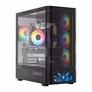 MODECOM Volcano AQ500 ARGB Midi juodas