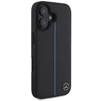 Mercedes MB Blue Line odinis magnetinis iPhone 16 dėklas - juodas