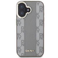 DKNY Languotas raštas magnetinis iPhone 16 dėklas - smėlinis