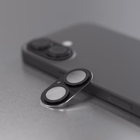 Etteri full camera lens guard for iPhone 17 juodas