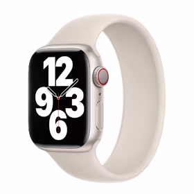 APPLE silikoninė Solo apyrankė Apple Watch 44/45/46/49MM MOONLIGHT originali plomba