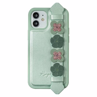Kingxbar Sweet Series dėklas telefonui dekoruotas originaliais Swarovski kristalais iPhone 12 Pro / iPhone 12 Pro Max žalias
