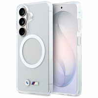 BMW IML Shockproof Metal Logo MagSafe Dėklas for Samsung Galaxy S26 - skaidrus