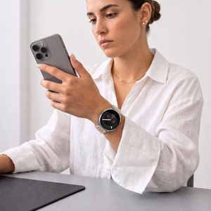 Tech-Protect Nylon Clasp dirželis, skirtas „Samsung Galaxy Watch 40/44/46 mm“ – smėlio spalvos