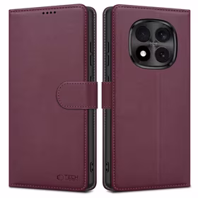 "Tech-Protect" piniginės dėklas, skirtas "Xiaomi Redmi Note 15 Pro 5G" - Burgundy