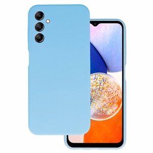 Silicone Lite dėklas telefonui Samsung Galaxy A14 4G/5G šviesiai mėlynas