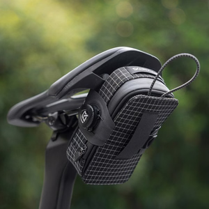 Rockbros P010 multifunctional saddle bag with bottle holder - black