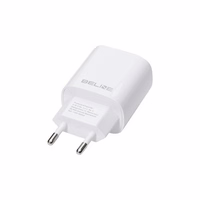 Beline Tinklo įkroviklis 1x USB-C + 1x USB 30W balta (tik galvutė) PD 3.0 + QC 3.0 BLN2CW30 GaN