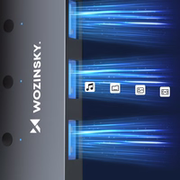 USB-A Hub Wozinsky WHS080YSS 4 x USB-A 3.0 su atskirais jungikliais, aliuminis, su 30 cm laidu - pilkas