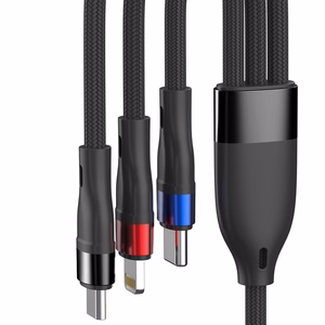 3mk Hyper Cable N-SERIES 3 in 1 USB-A / Lightning / Micro 1,2 m 9V/2A 18W - juodas