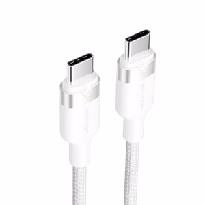 Vention USB-C į USB-C laidas, pintas, 3A, 480Mbps, 60W, 1 m, baltas
