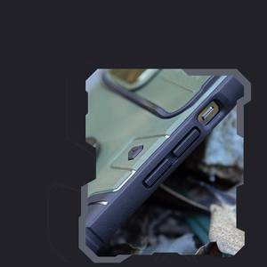 Nillkin CamShield Armor Pro Magnetinis dėklas iPhone 14 Plus Magnetinis MagSafe dėklas su kameros apsauga mėlynas