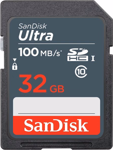 SanDisk Ultra 32GB SDHC Mem Card 100MB/s atminties kortelė UHS-I Klasės 10