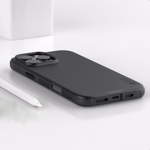Nillkin Super Frosted Shield Pro dėklas iPhone 16 Pro Max - juodas
