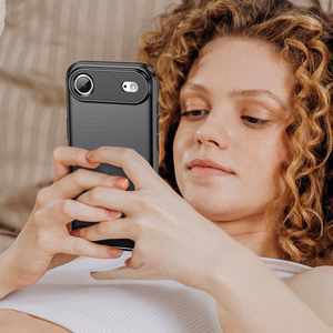 Carbon dėklas telefonui iPhone 17 Air - juodas