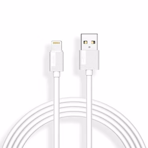 CABLE T-PHOX NETS LIGHTNING WHITE 3A ; PVC ; 1,2M