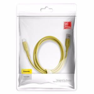 USB Кабель Baseus "Colorful" жёлтый Lightning 120cm