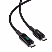 Acefast C6-03 juodas USB-C - USB-C PD QC kabelis 100W 5A 480Mb/s 2m - juodas