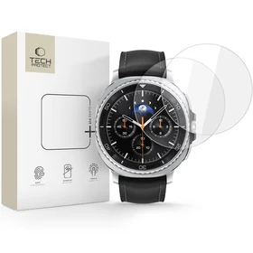 Tech-Protect Glass Fit+ 2 vnt. temperuotas stiklas skirtas Samsung Galaxy Watch 8 Classic 46 mm - skaidrus