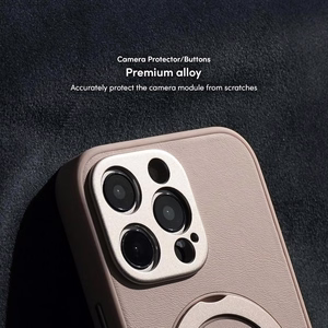 Moshi Kameleon MagSafe dėklas, skirtas iPhone 16 Pro Max, su atrama, „Shell Pink“ spalvos