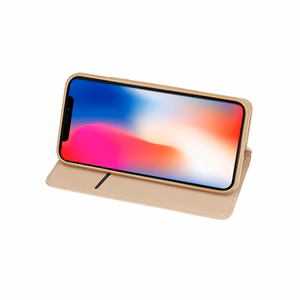 Smart Book Magnetinis dėklas telefonui Iphone 12 MINI (m) - auksinis