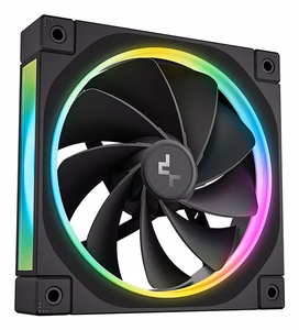 DeepCool FL12R 3-in-1 kompiuterio korpuso ventiliatorius 12 cm juodas 3 vnt.