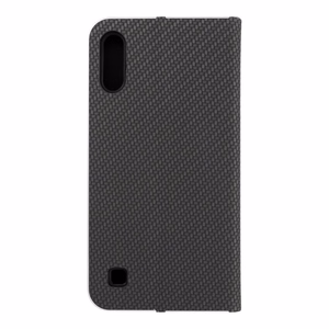 Dėklas telefonui (m) - LUNA Book Carbon SAMSUNG A10 juodas
