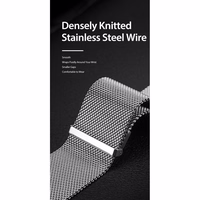 DUX DUCIS dirželis MILANESE nerūdijančio plieno magnetinis Apple Watch 38 / 40 / 41 mm pilkas