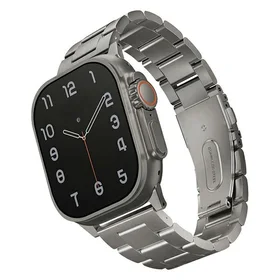 Uniq Osta nerūdijančio plieno dirželis for Apple Watch 1/2/3/4/5/6/7/8/SE/SE2/Ultra 42/44/45/49mm - sidabrinis