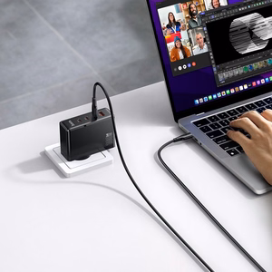 Įkroviklis Hoco N85 100W 3xUSB-C/USB-A juodas