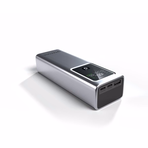 PATONA Platinum Powerbank Luxury One PD100 | 20000mAh | PD 100W | USB-C + USB-A Sidabrinis, Juodas