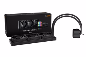 be quiet! Silent Loop 3 360 mm procesoriaus viskas viename skysčio aušintuvas 12 cm juodas 1 vnt.